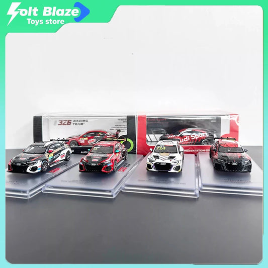 KILOworks 1/64 Audi RS3 LMS TCR Racing Car 4 Color Livery DieCast Alloy Model Simulation Collection Cars Room Display Model Gift