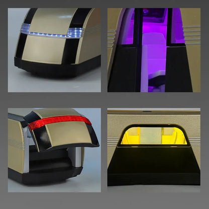 Control 1:24 Robovan Alloy Bus Car Model Diecast Metal New Energy Electric Bus Vehicle Car Model Simulation Sound Light Gift