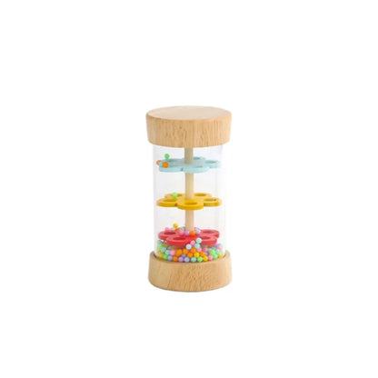 Montessori  Baby Rain Stick Rainbow Hourglass Rain Music Rattle Baby Educational Toy Rainmaker Montessori Sensory Toys for Kids