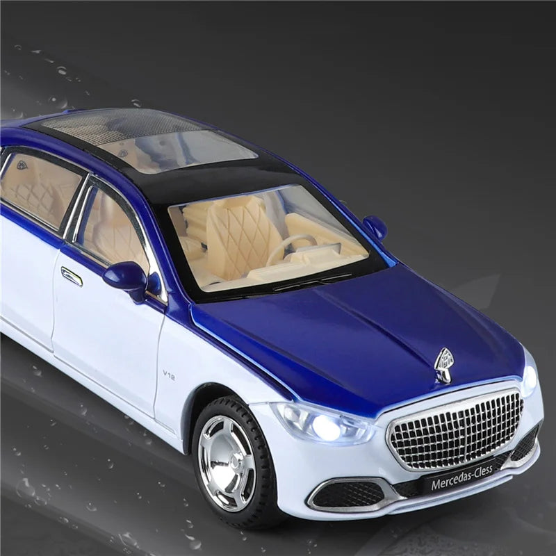 Key Control 1:22 Maybachs S680 Alloy Luxy Car Model Diecasts Metal Vehicles Car Model Simulation Sound Light Childrens Toys Gift