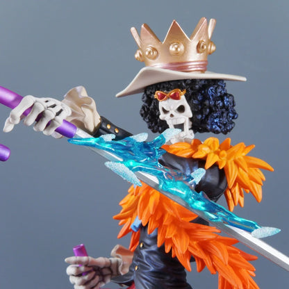 33cm Anime ONE PIECE Figure Brook Action Figures Pvc Burukku Statue Desktop Ornamen Collection Model Toys Gifts