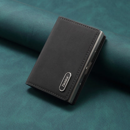 Denior Magsafe Magnetic Card Bag, Press Type Automatic Pop-Up Multifunctional Card Box, Can Hold 6-10 Credit Cards Leather Walle