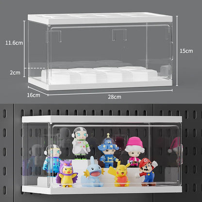 No Drill Pegboard Wall Rack Gaming Room Storage for Controllers Headphones Figures Keyboard Hooks Shelf