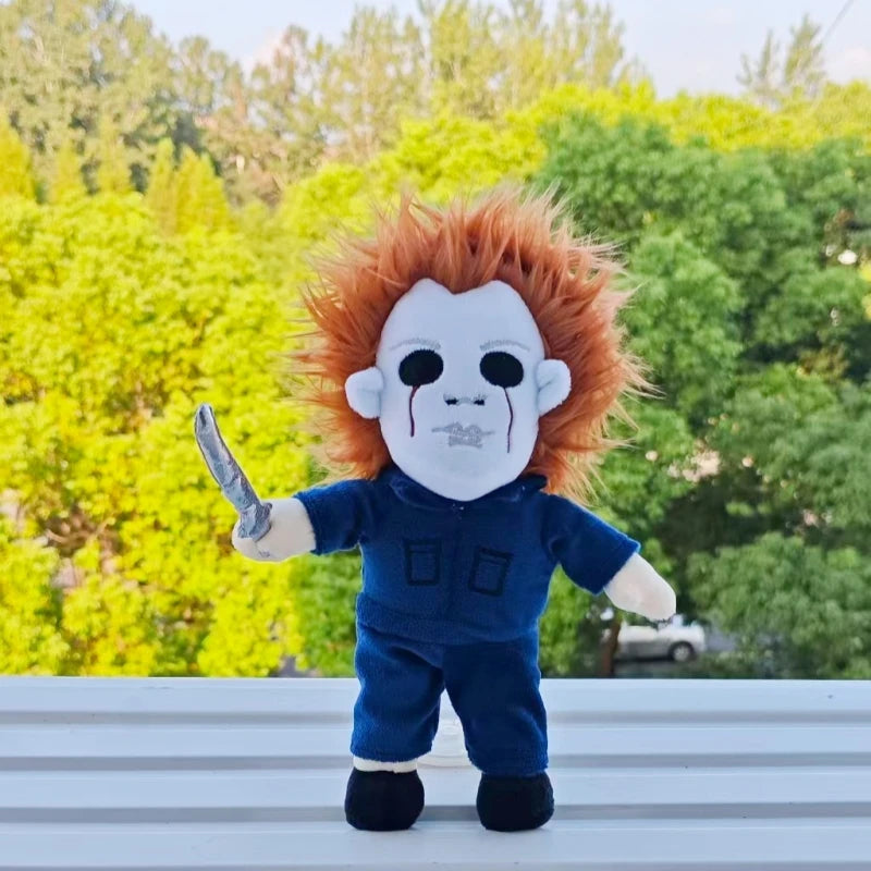 2025 New 25cm Horror Michael Myers Plush Toys Movie Anime Halloween Figures Soft Horror Dolls Plushie Birthday Gifts