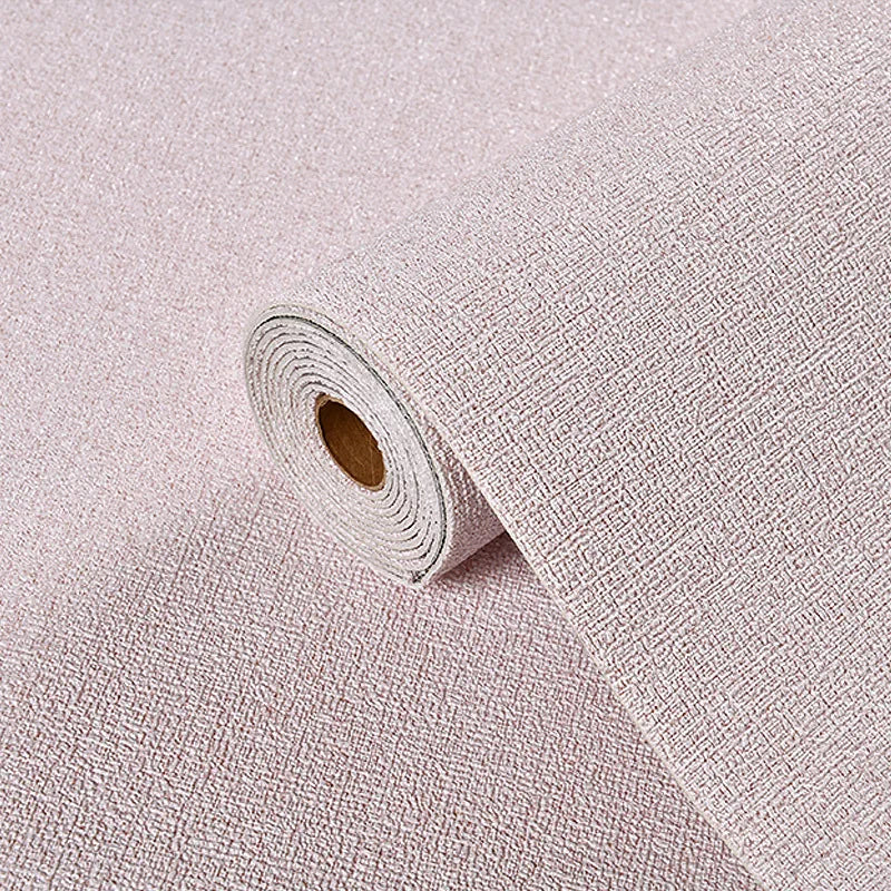 3D Linen Wall Paper Self-Adhesive Bedroom Warm Background Wallpaper Household Decor Waterproof Moisture-Proof Foam Wall Sticker