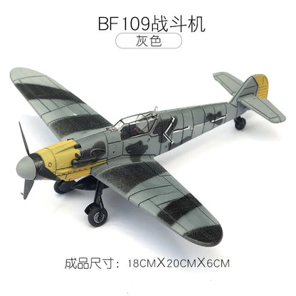 1/48 WWII Fighter Model 4D Assemble Aircraft Plastic DIY Accessories Toy Small Airplane Toy Diy Craft Kits for Adults