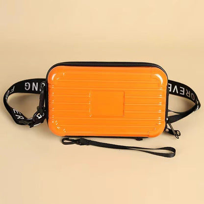 〔CC〕|Mini Suitcase Shape Bag Fashion Luggage Bag Handbag Shoulder Bag Waterproof Bag Hard Shell Box Suitcase Purse Clutch Bag