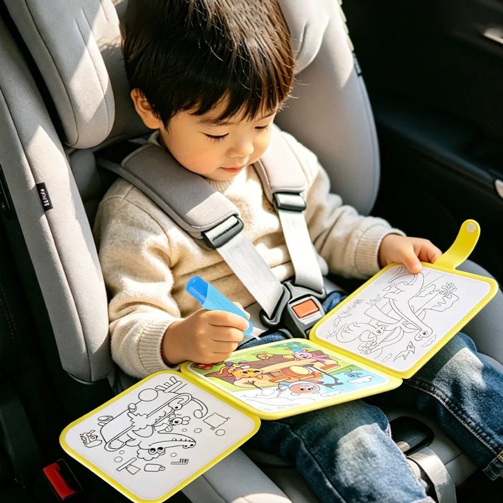 Montessori Toys Reusable Water Drawing Books Coloring Painting Book Drawing Toys Sensory Education Toys for Birthday Gift
