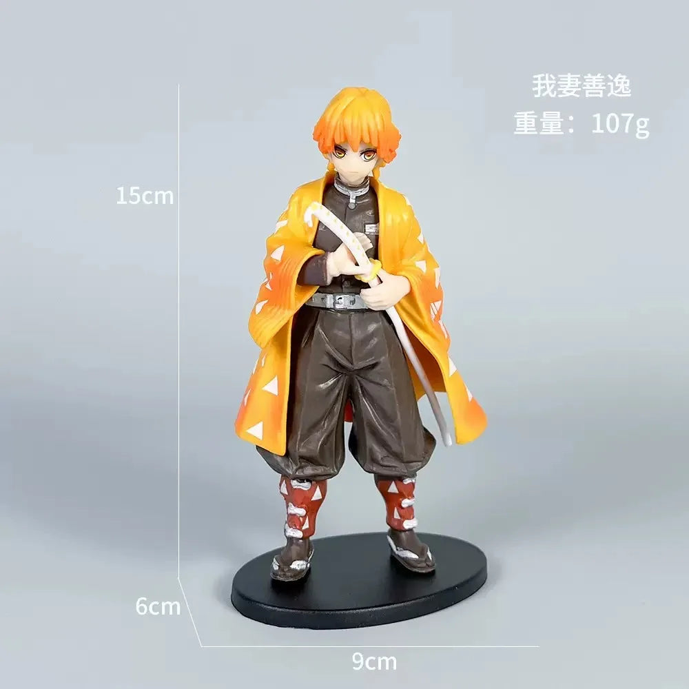 Demon Slayer Love Pillar Mitsuri Kanroji Tanjiro Figurine Friendship Outfit Model Display Cute Fun Gift for Friends