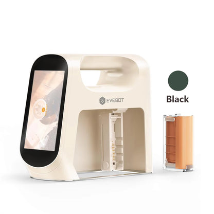 EVEBOT Smart Handheld Food Printer 5cm Print Head (Next-Gen with Visual Positioning) Flip Screen Ideal For Cafés & Coffee Shops