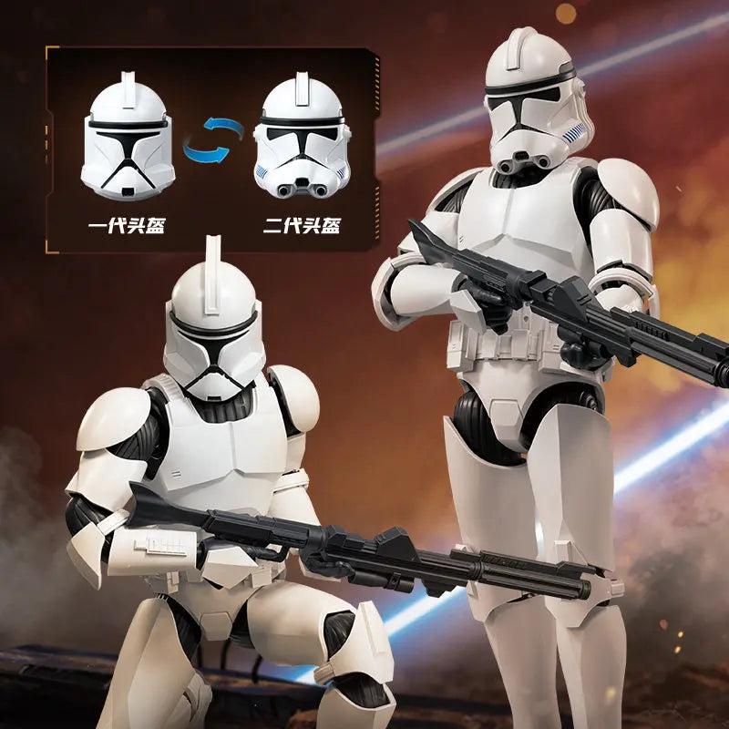 Genuine Blokees Star Wars Action Figure Anakin Skywalker Toys Clone Trooper Assembly Model Kit Champion Class The Mandalorian