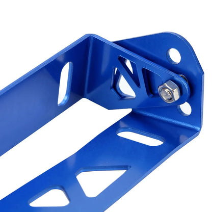 UNIVERSAL ADJUSTABLE JDM LICENSE PLATE HOLDER FRAME TILT RELOCATOR BRACKET BLACK
