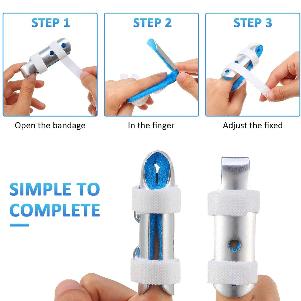 1Pc Finger Splint, Finger Support Brace Stabilizer for Broken Fingers Straightening Arthritis Knuckle Immobilization