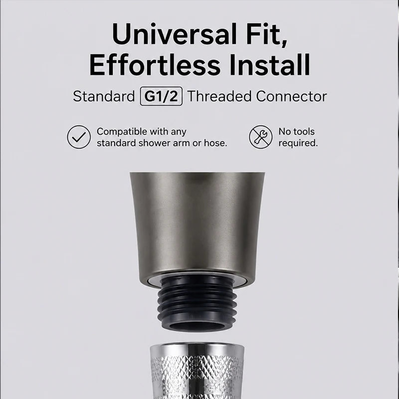High Pressure Handheld Shower Head with 3 Spray Modes, Super Boost, Large Rainfall, Strong & Gentle Flow