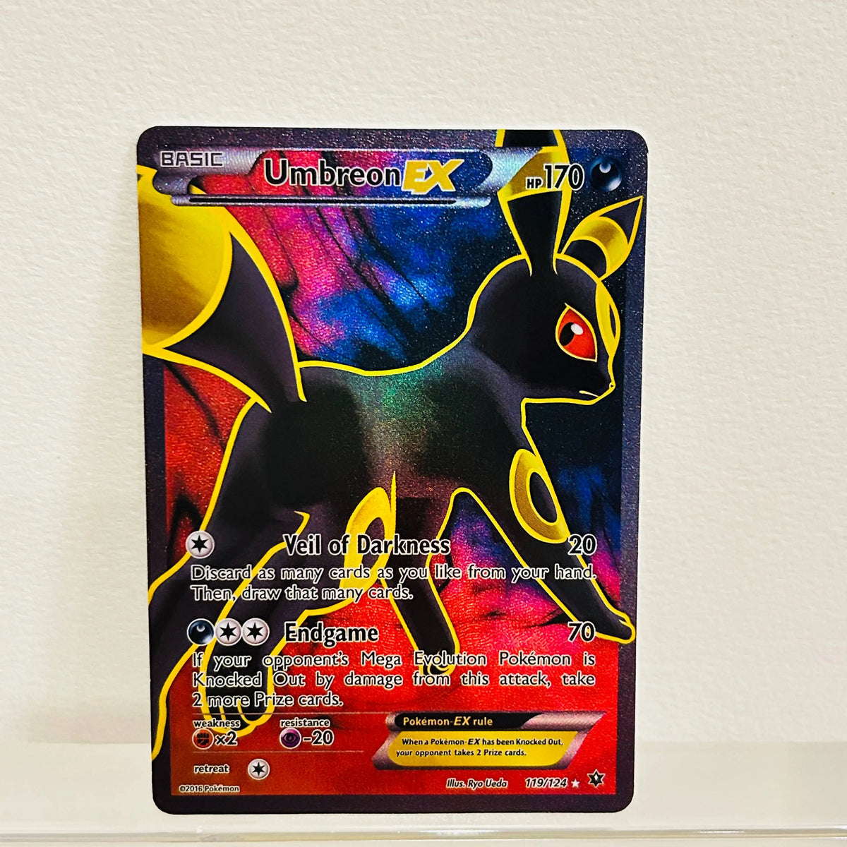 Sylveon EX RC32/RC32 English Card Holographic Foil Texture DIY Premium Anime Collection Card