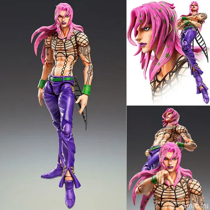 Jojo's Superimage Bruno Kujo Jotaro Apaki Movable Action Figure - Collectible Shouban Model Toy for Fans of Wonderful Adventure