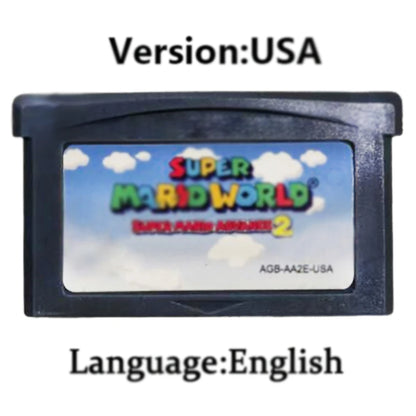 Mario GBA Games cards EUR USA Version GBA Game Cartridge 32 Bit Video Game Console Card Series Super  Wario Land4