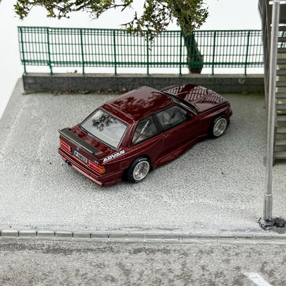 Kaido House1:64 162 BMW M3 E30 front cover open alloy die-cast miniature model, adult collection pieces,children's gifts