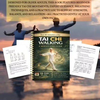 Tai Chi Fitness Books Are A Guide To Low-impact Chair Exercise for The Elderly Who Are 60+, 28 Days and 10 Minutes A Day.