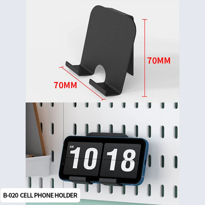 No-Drill Gaming Room Pegboard, Wall Organizer for Controller, Headphone & Keyboard Stand, Multi-Functional Display Storage Rack
