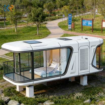Futuristic Modular Space Capsule House Prefabricated Eco Capsule Home Portable Container House Comfortable Home For Camp