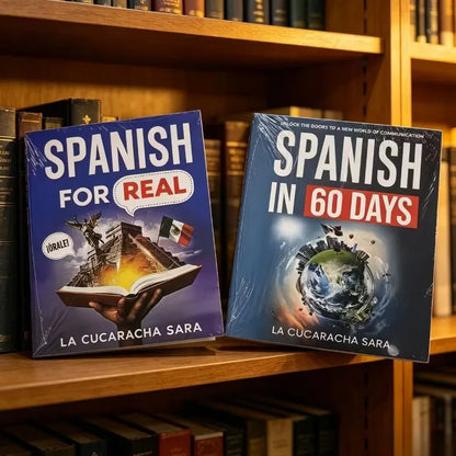 Spanish Learning Books Spanish in 60 Days & Spanish for Real Beginner Mexican Spanish Self Study Textbook Books