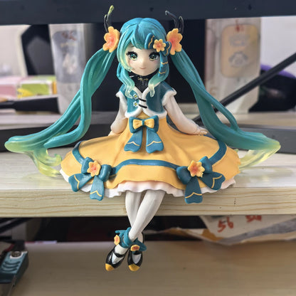 Anime Figure Wedding Dress Action Figures Kawaii Swimsuit Vocaloid PVC Collectible Model Toys Girl Gift