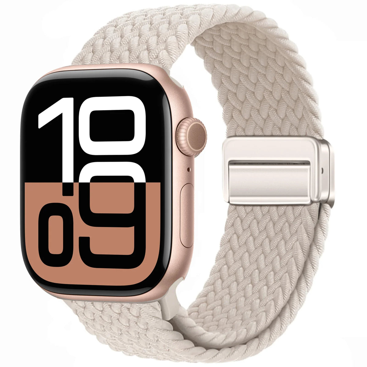 Braided Band For Apple Watch Strap 44mm 40mm 45mm 46mm 49mm 41mm 38 Magnetic Nylon Bracelet iWatch series se 7 6 8 9 10 Ultra 2