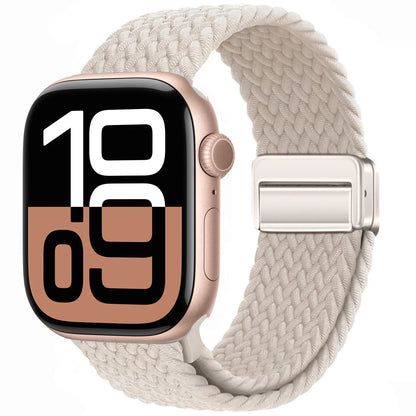 Braided Band For Apple Watch Strap 44mm 40mm 45mm 46mm 49mm 41mm 38 Magnetic Nylon Bracelet iWatch series se 7 6 8 9 10 Ultra 2
