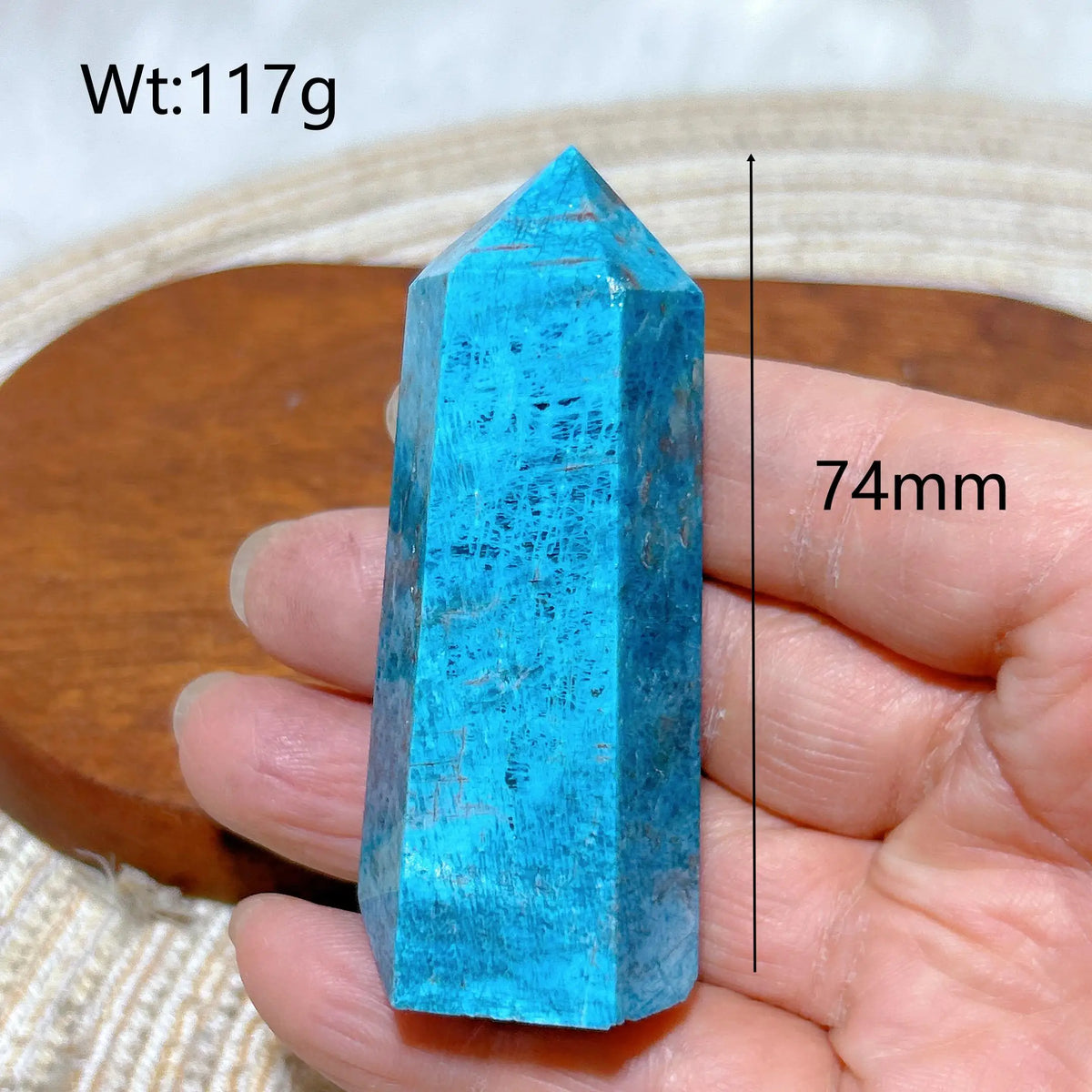 Natural Crystal Blue Flashy Apatite Tower Healing Gemstones High Quality Mineral Reiki Ornament Home Decorations Gift