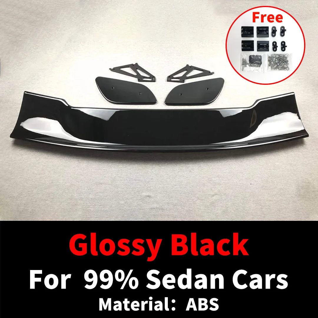Universal GT Style Rear Spoiler Wing Tail Air Dam For 99% Sedan Body Kit Decoration Carbon Fiber Racing Body Kit Exterior Tuning