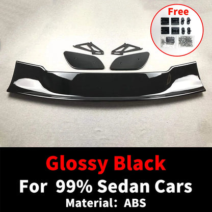 Universal GT Style Rear Spoiler Wing Tail Air Dam For 99% Sedan Body Kit Decoration Carbon Fiber Racing Body Kit Exterior Tuning