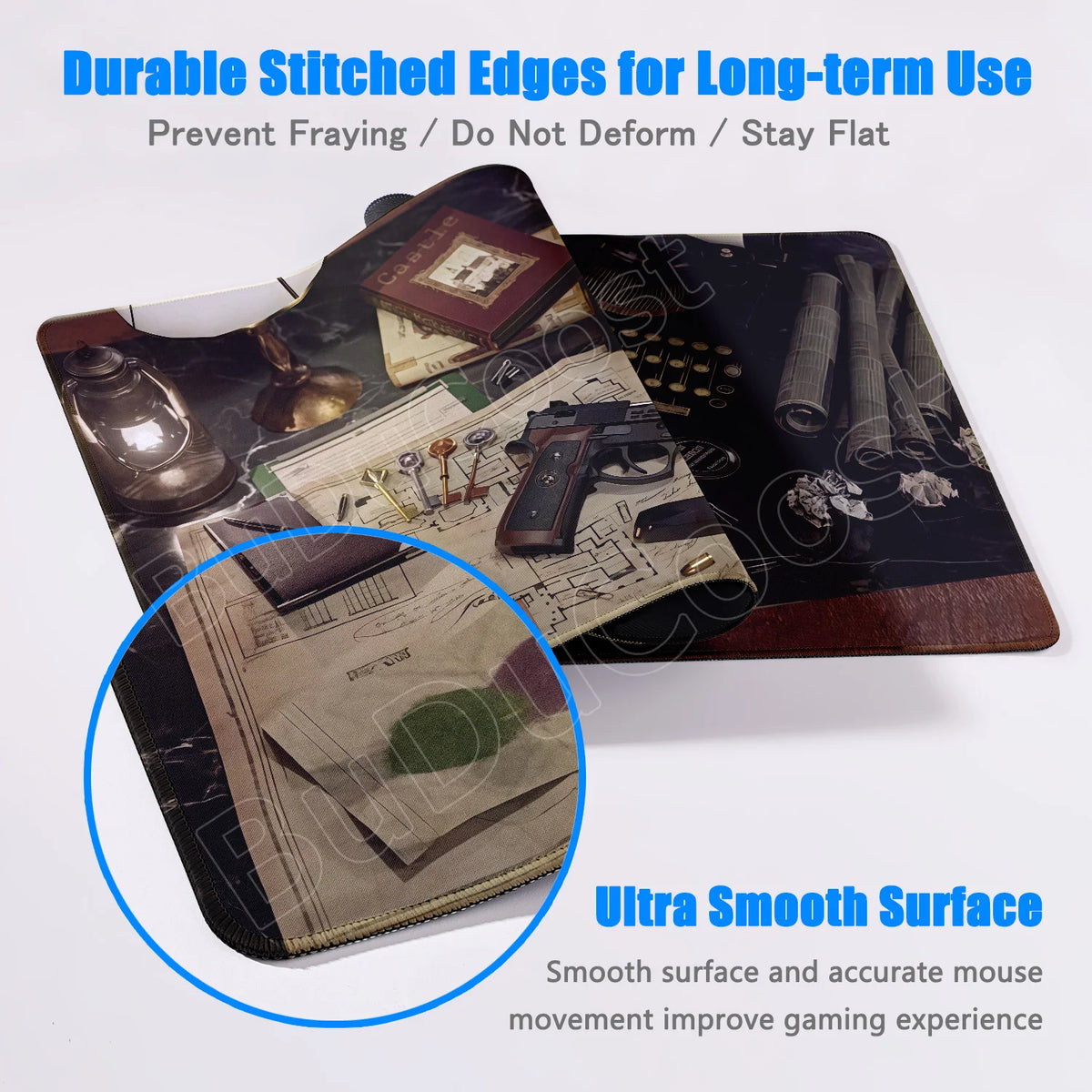 Laptop Tabletop Carpet PC Rubber Accessories Large Stitch Edge Office Mouse Pads Resident Evil Requiem E-sport Game Cabinet Mats