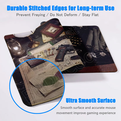 Laptop Tabletop Carpet PC Rubber Accessories Large Stitch Edge Office Mouse Pads Resident Evil Requiem E-sport Game Cabinet Mats