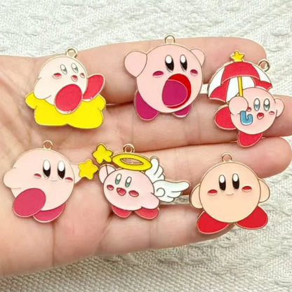 10Pcs/lot Cute Cartoon Enamel Charms Pendant for Cosplay DIY Earrings Jewelry Make Bracelet Earrings Handmade Accessory