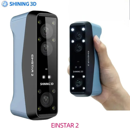 SHINING 3D Scanner EINSTAR 2 Wireless 3D Scan High Accuracy Support Marker-Free Scanning 17 Blue Laser Line/NIR Light