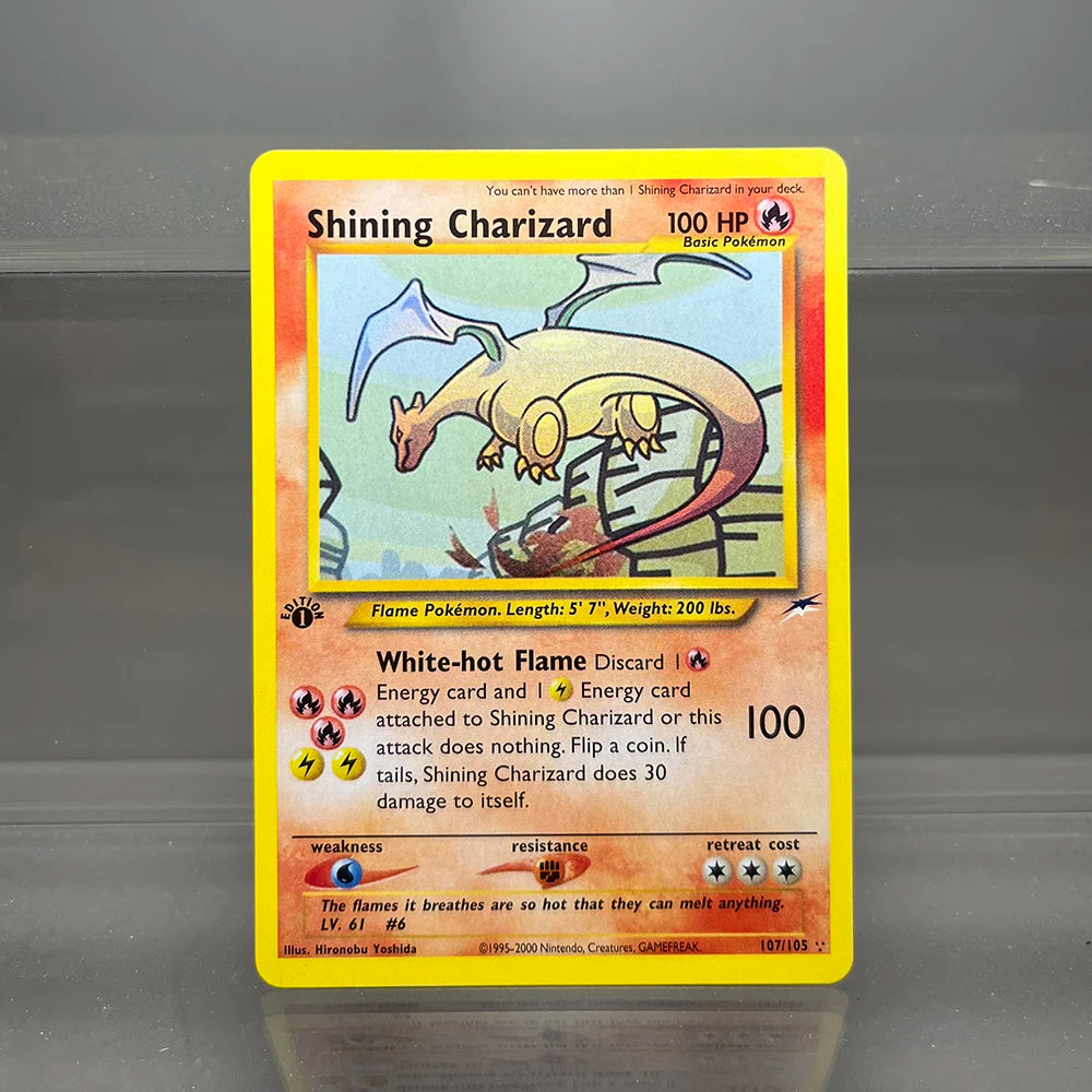 PKM Cards Charizard Steelix Celebi Single Foil Cards Magneton Gengar Classic Game Collection Cards PTCG Proxy Cards