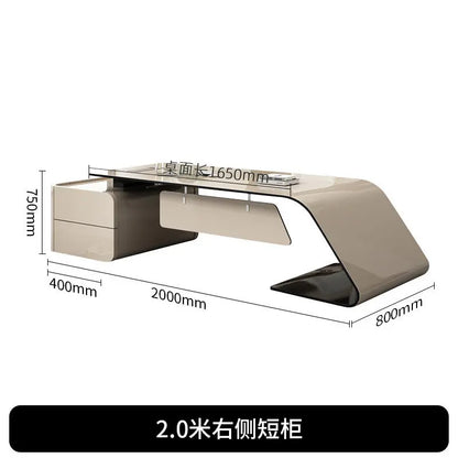 Conference Aesthetic Office Desk Reception Designer Individual Office Desk Executive Entertainment Ufficio Trendy Furniture