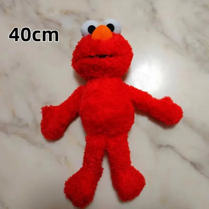 Sesame Street Plush Toys Elmo The Red and Blue Monsters Plush Dolls for Early Childhood Education Toys and Souvenirs for Kids