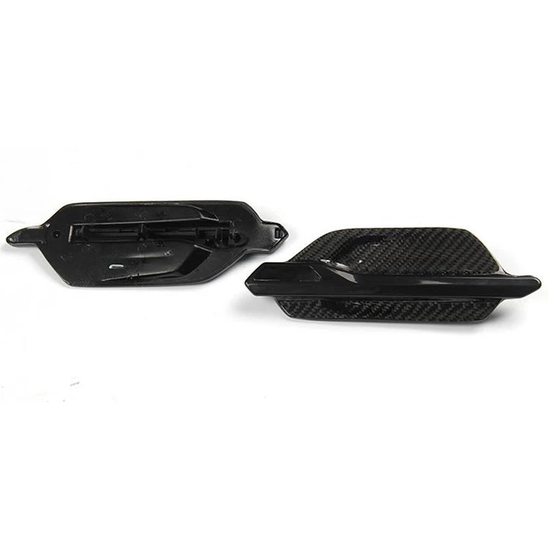 ABS Covered with Real Carbon Fiber Fender Vent Trim for BMW M Series M2 F87 2014 2015 2016 2017-ON Car Side Air Louver with Logo