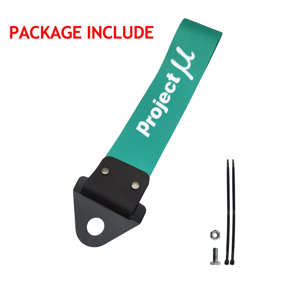 JDM Racing Culture Style Tow Strap Universal Race Towing Car Motorcycle Trailer Ropes Bumper Hook Belt Pendant