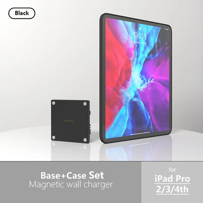 Zilvex POE Magnetic Wall Mount Charger for iPad Pro/Air/Mini 8.3-11-13in Base + Case Kit Smart Home Tablet stand POE Powered