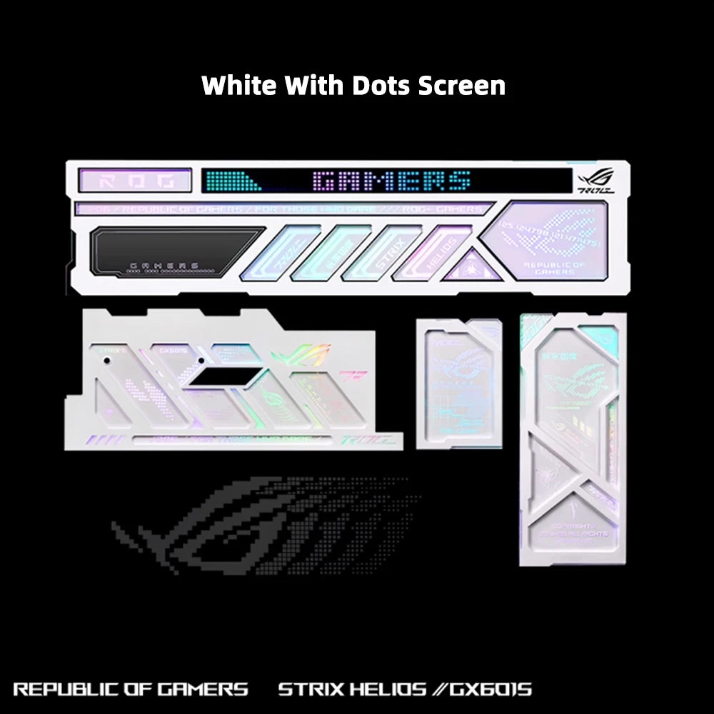 4pcs ASUS ROG GX601S Case Panel Magnet ATX PC Shroud 5V3PIN ARGB DATA Monitor DIY Gamers Refit Chassis Cabinet MOD New Arrival