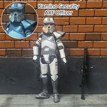 Star Wars 3.75 Inch Trooper 1/18 Shock Coruscant Guard Kamino Clone Sergeant Hound Fox Action Figure Toys Model Loose