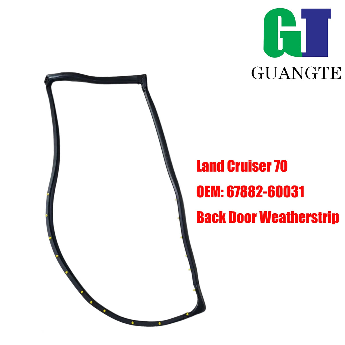 Inner Car Door Seal Strip for LAND Cruiser 70 Tail Back Door Weather Strip Door Edge LAND CRUISER 1985 1986 198767882-60031
