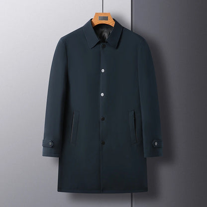 2026 autumn men's high-quality Business Trench Coat single breasted trench coat men long Casual Windbreakers Good Quality jacket