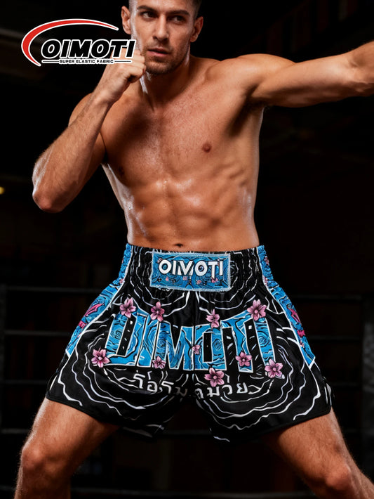 ONE Sports Quick-Drying Breathable Super Elastic Shorts for Boxing Sanda Fighting Training - Super Elastic Sports Pants