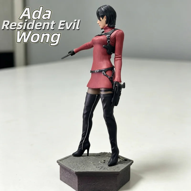 New Resident Evil Ada Wong 1/6 Scale Anime PVC Figure Red Dress Ver Zombie Hunter Collectible Statue Ornament Toy Gift In Stock