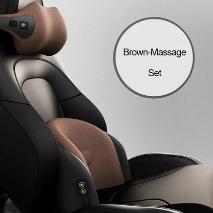 NEW Car Neck Cushion Lumbar Support Electric Men Massage Neck Car Neck Pillow Outdoor Car Accessories Home Car Massage Seat