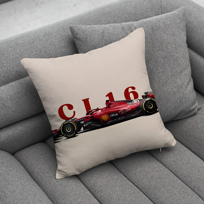 F1 16 C-Charles L-Leclerc Pillow Case Soft Cushion Cases for Farmhouse Sofa Decor Home Decorations and Protector